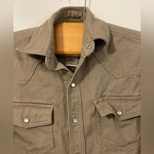 Mens key‎ shirt size small tan button down